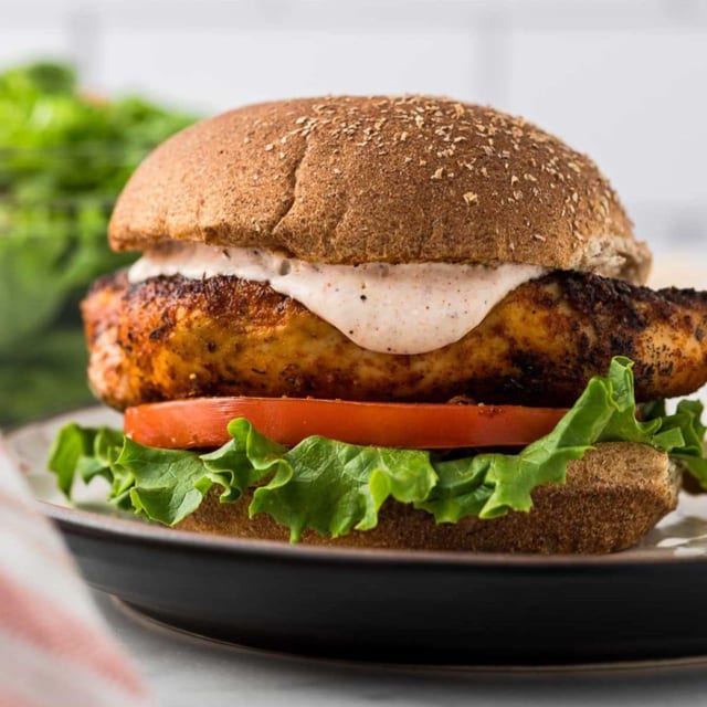Blackened Chicken Sandwich.