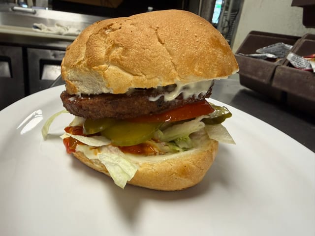 Veggie Burger Sandwich.