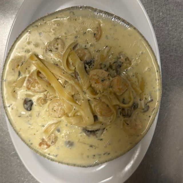 Shrimp Alfredo.
