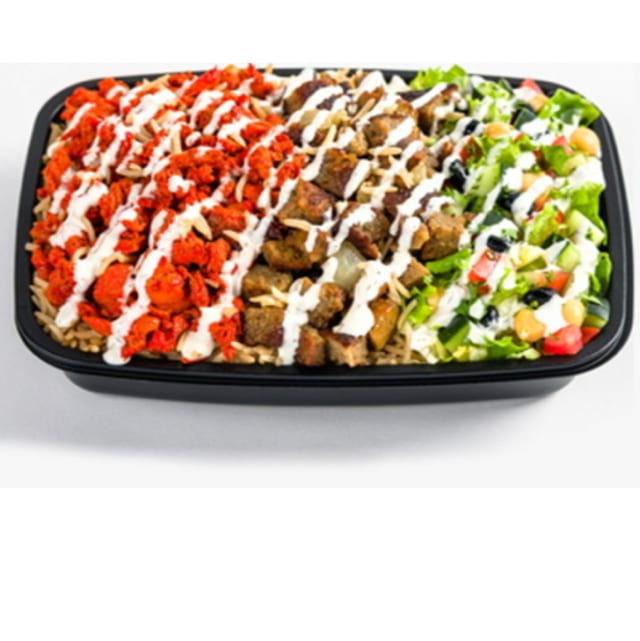 Chicken & Lamb Over Rice.