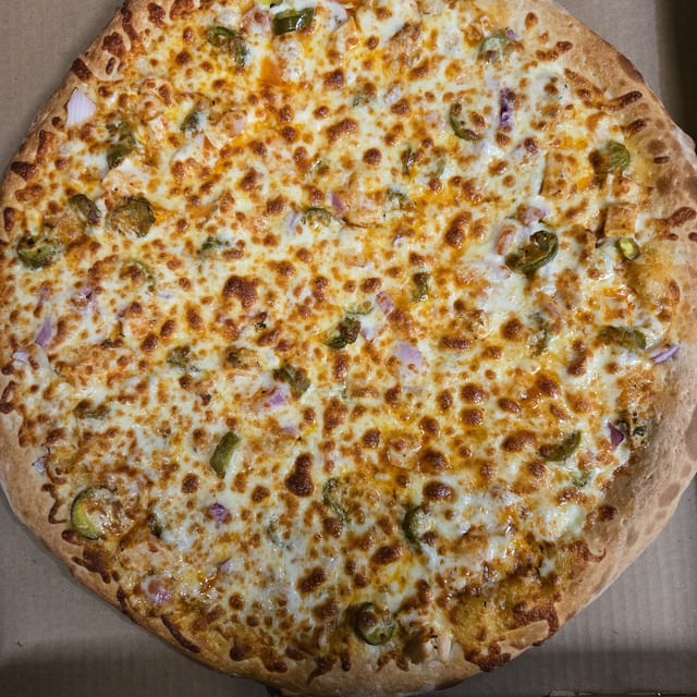 Buffalo Chicken Pizza.