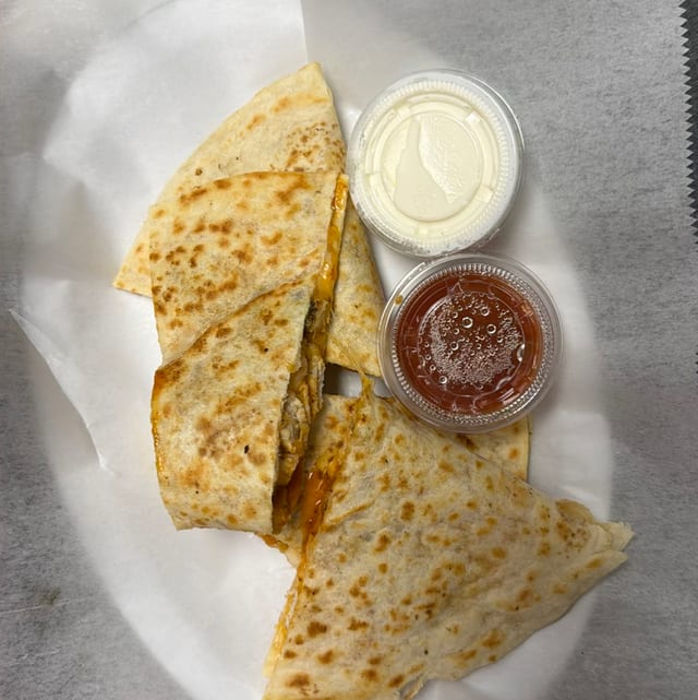 Buffalo Chicken Quesadillas.