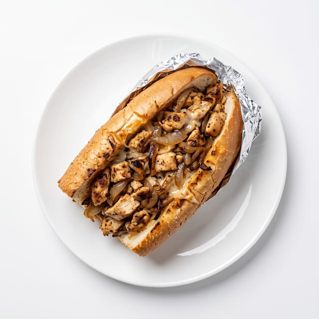 Chicken Cheesesteak Sub.