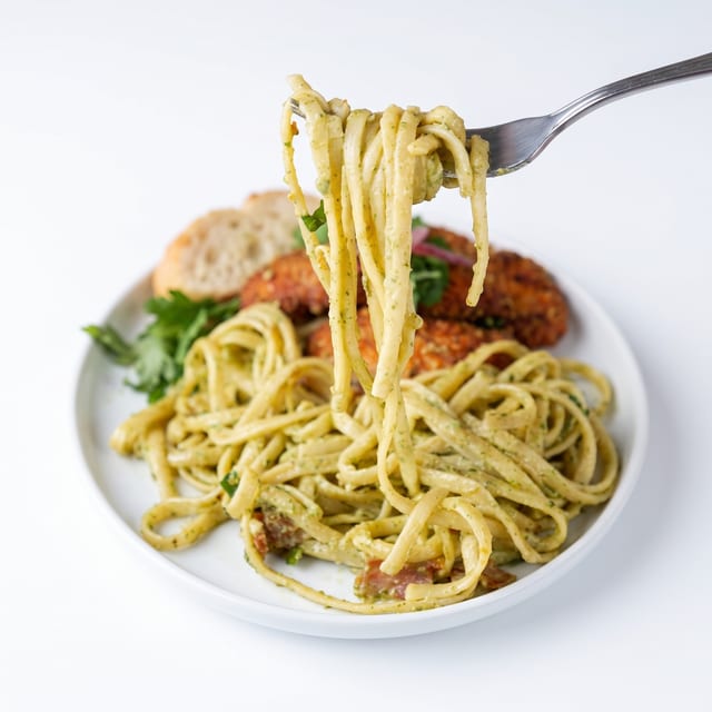 Chicken & Broccoli Alfredo.